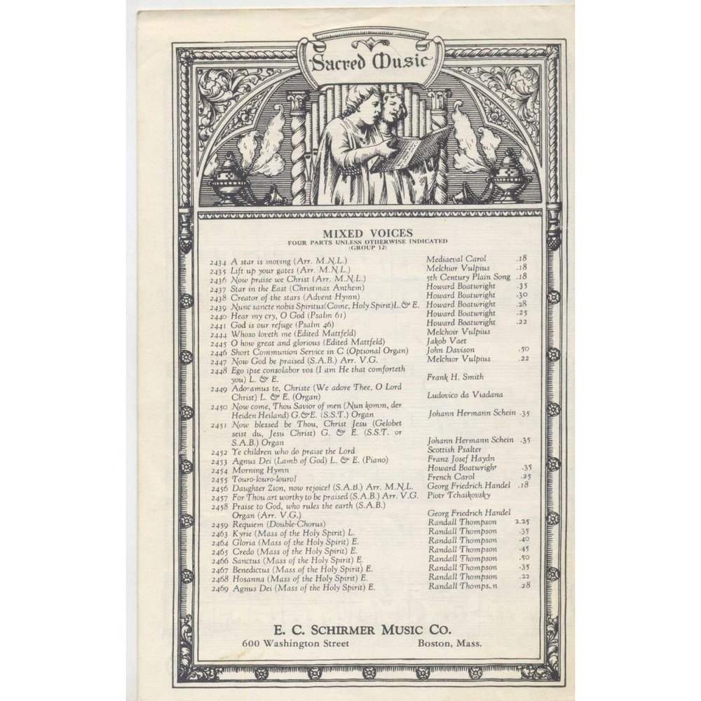 VINTAGE 1934 VITTORIA O VOS OMNES SHEET MUSIC - Picture 3 of 3